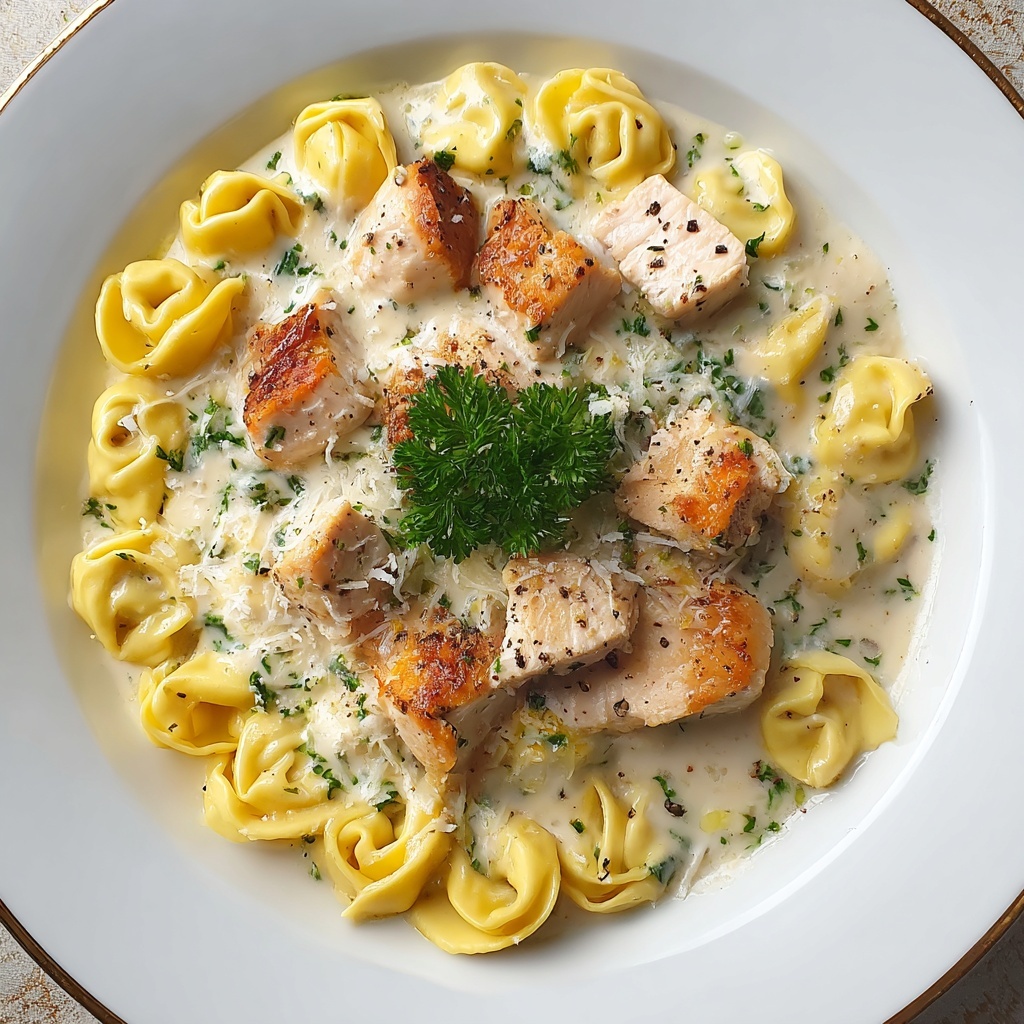 Chicken Alfredo Tortellini Recipe - Recipe Image