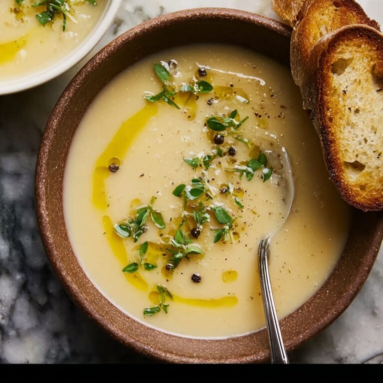 Creamy Potato and Caramelized Onion Soup Recipe