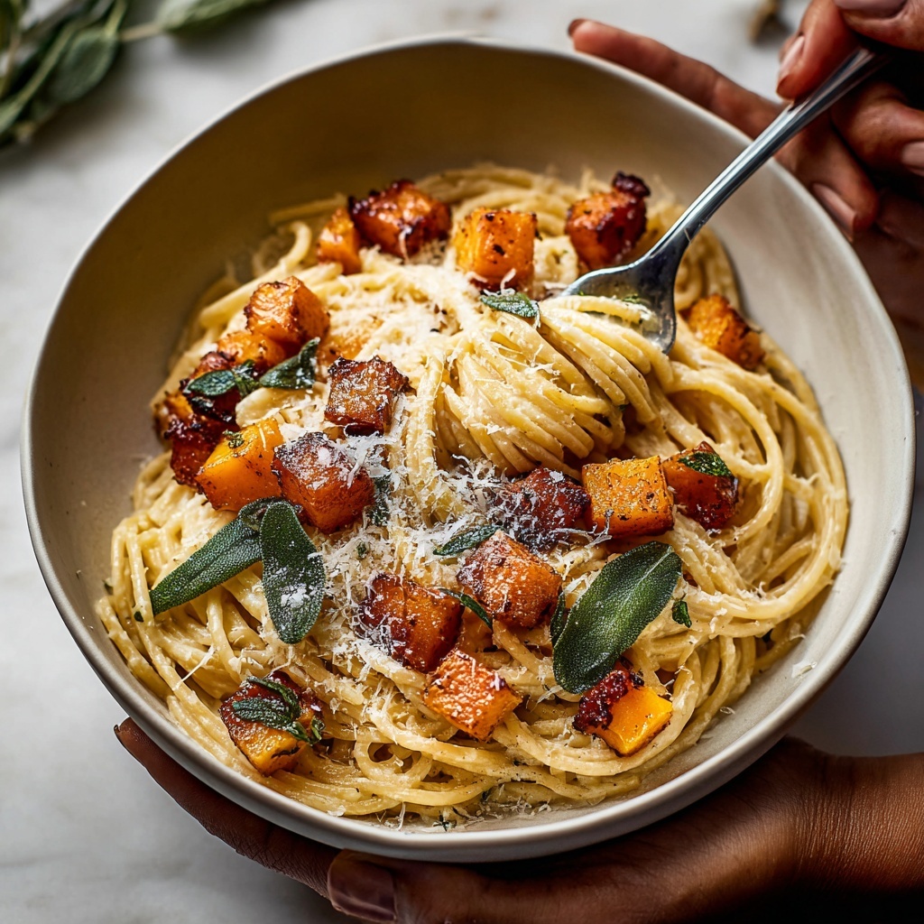 Roasted Butternut Squash and Sage Pasta Recipe - Recipe Image