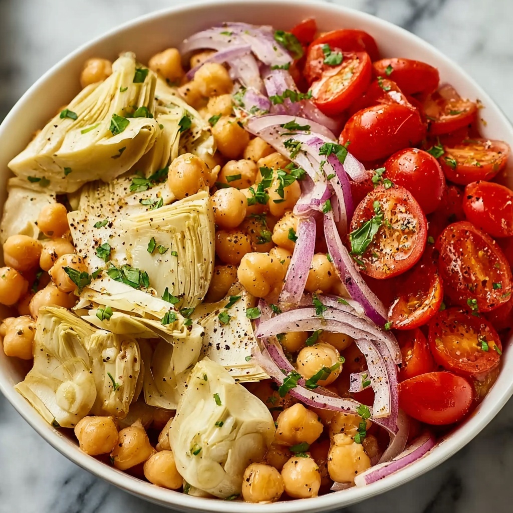 Tuscan Artichoke Tomato Salad Recipe - Recipe Image