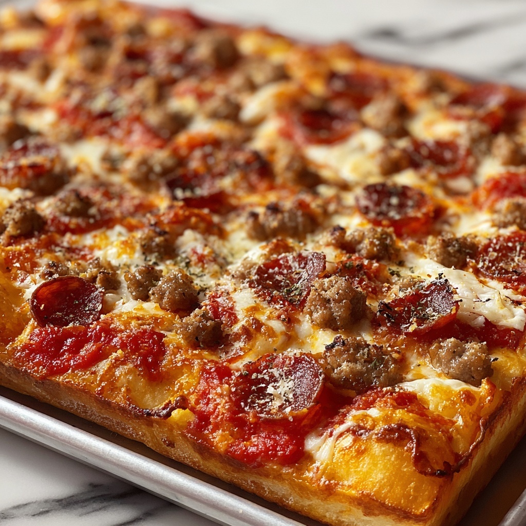 Meat Lovers Pizza Casserole Recipe - Recipe Image