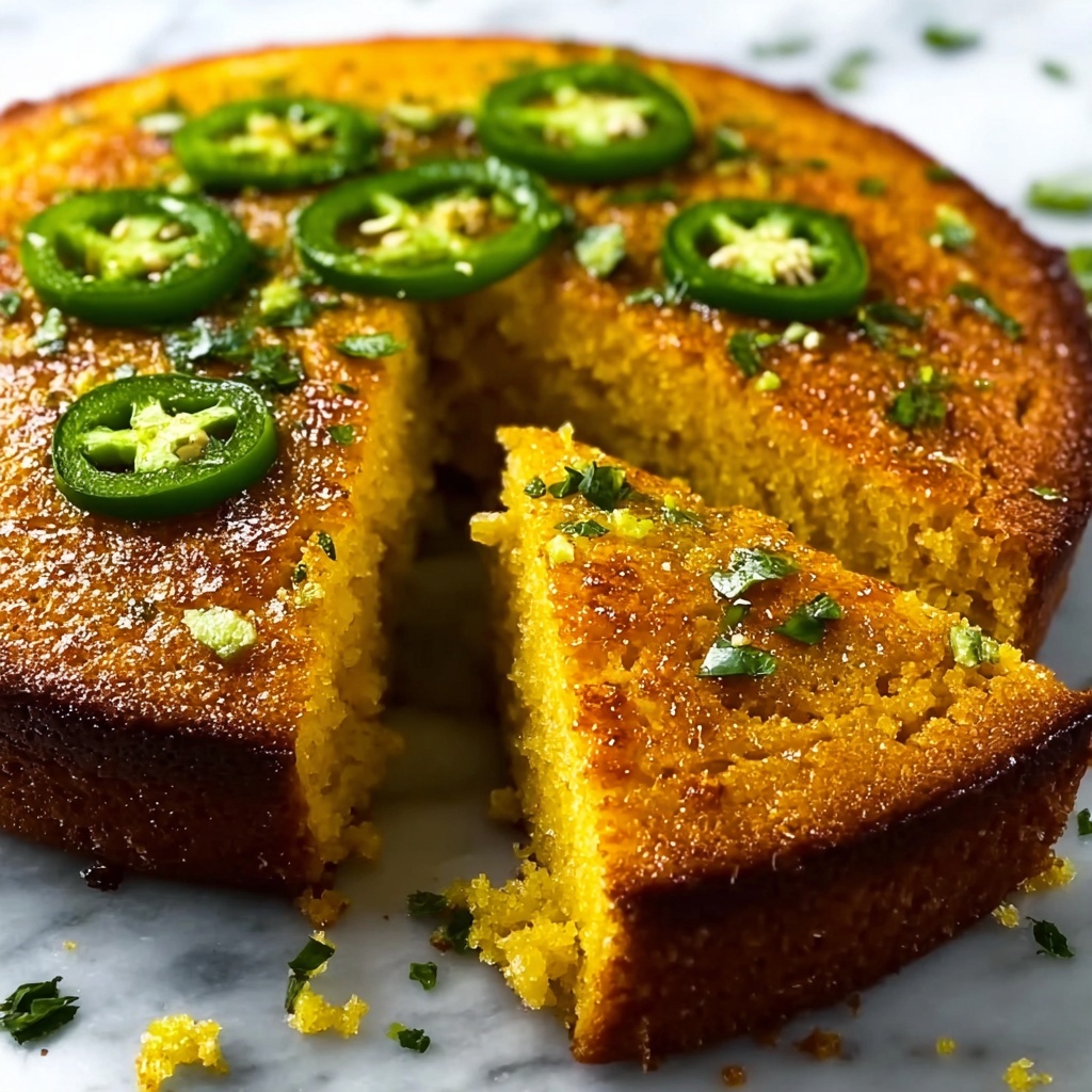 Spicy Sweet Jalapeño Cornbread with a Zesty Lime Twist Recipe - Recipe Image