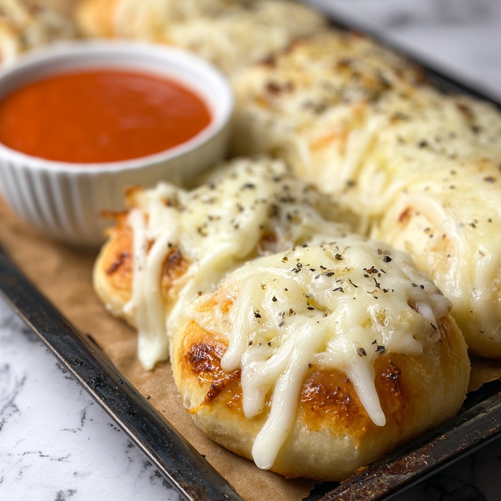 Homemade Cheesy Breadsticks Recipe - Recipe Image