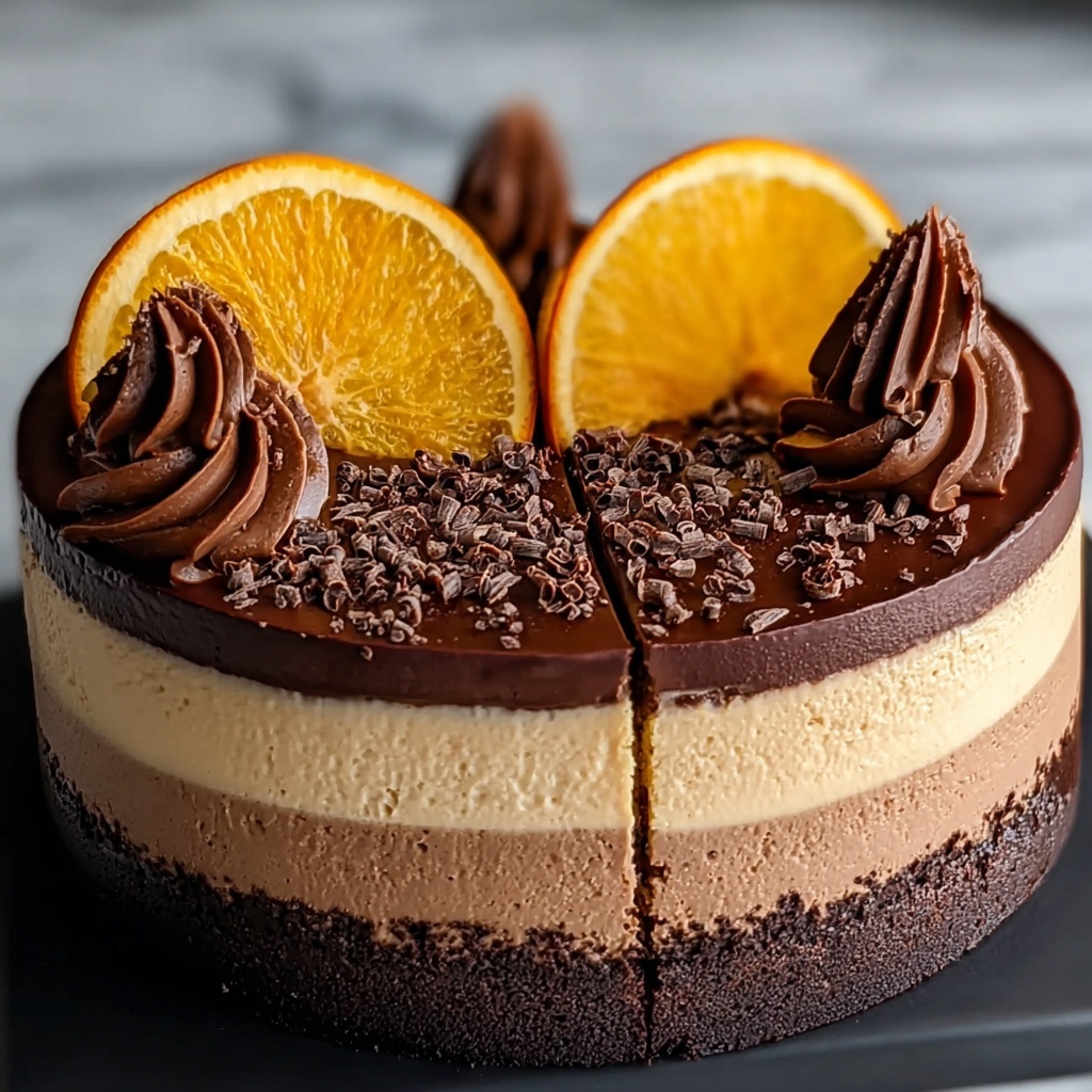 Chocolate Orange Cheesecake Recipe - Recipe Image