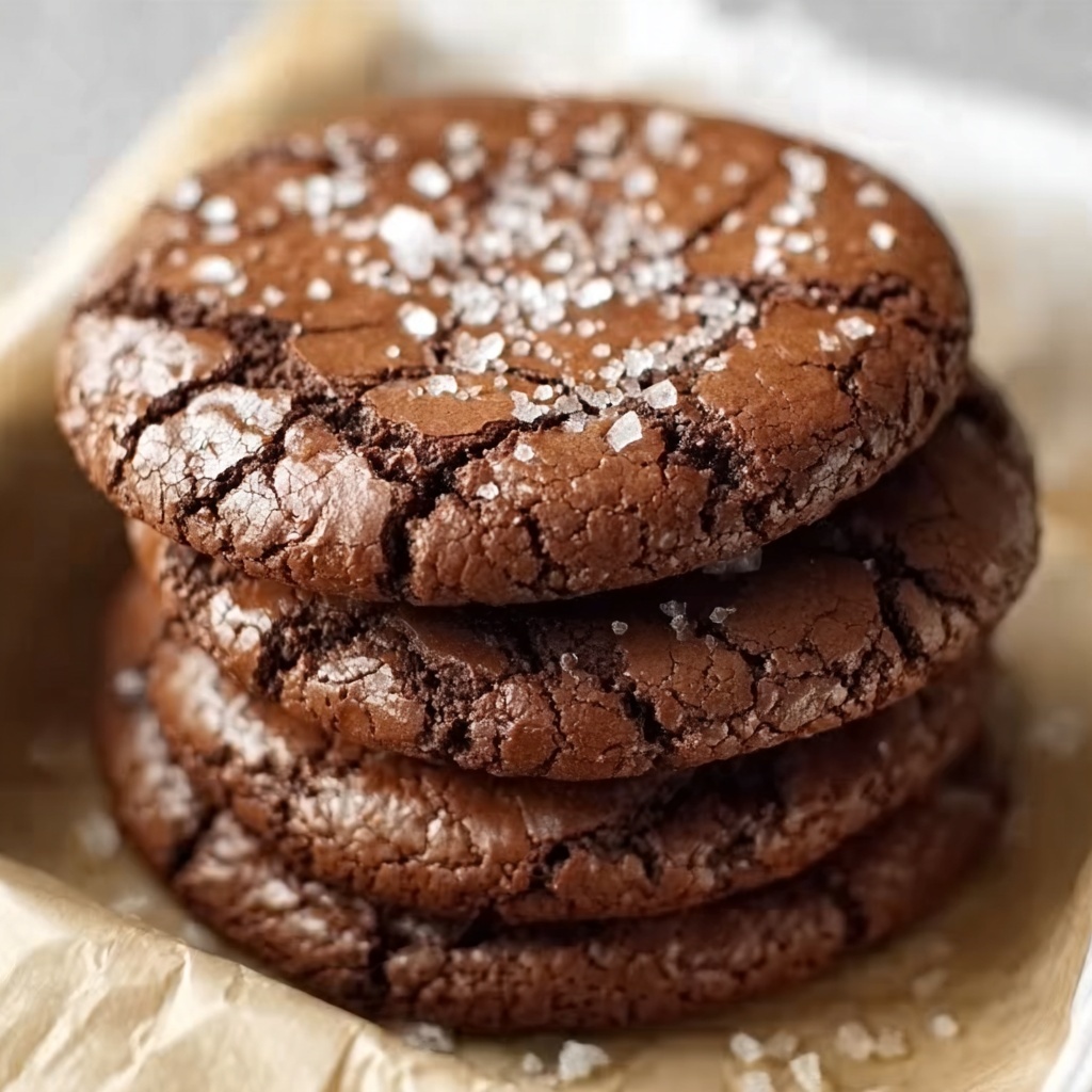 Easy Salted Brownie Cookies Recipe - Recipe Image