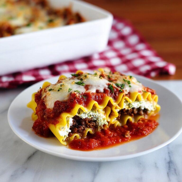 Cheesy Lasagna Roll Ups Recipe