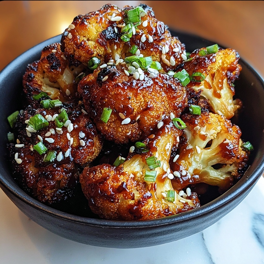 Sweet Spicy Baked Cauliflower Recipe - Recipe Image