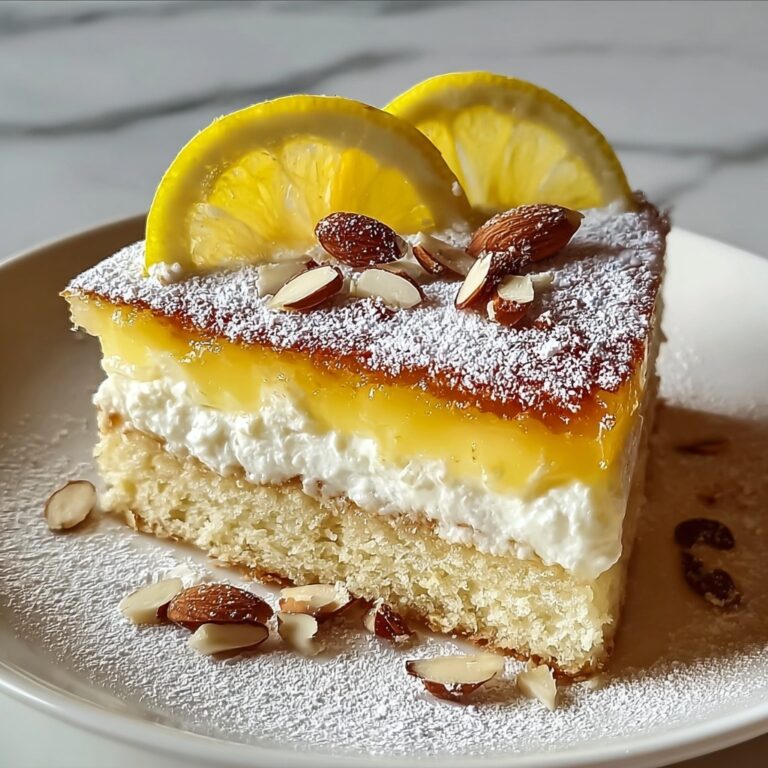 Flourless Ricotta Lemon Almond Cake Slice – Gluten-Free Dessert Recipe
