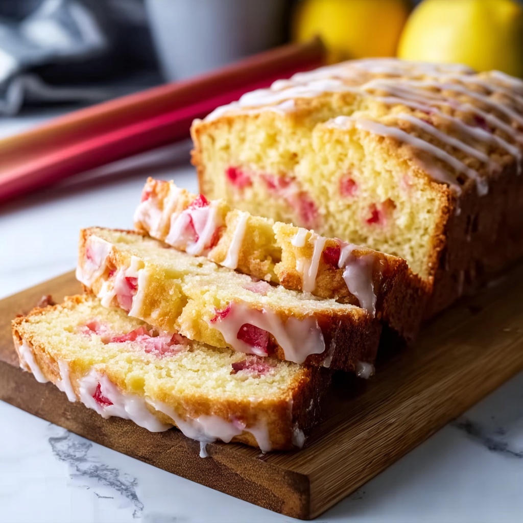 Lemon Rhubarb Loaf Recipe - Recipe Image