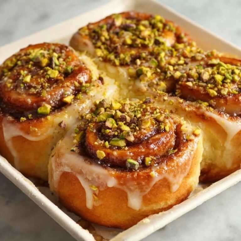 White Chocolate Pistachio Cinnamon Rolls Recipe