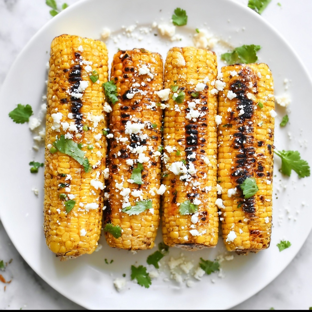 Grilled Corn with Cilantro-Lime Butter Recipe - Recipe Image
