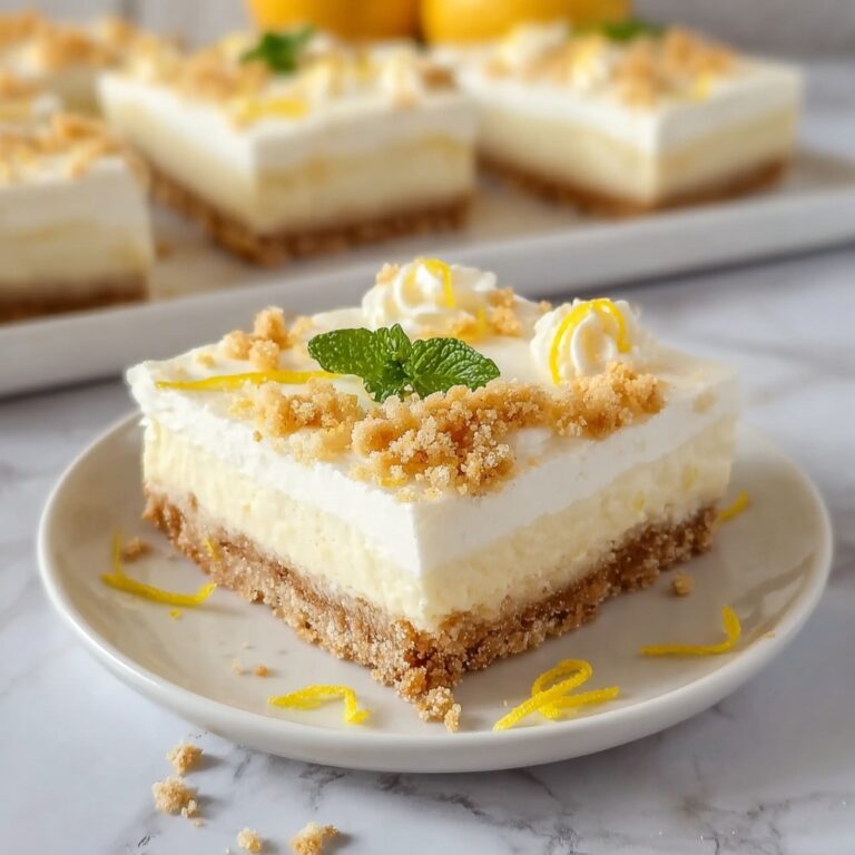 Lemon Cheesecake Bars Recipe