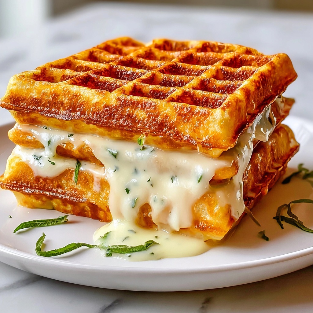 Grilled Cheese Chaffles Recipe - Recipe Image