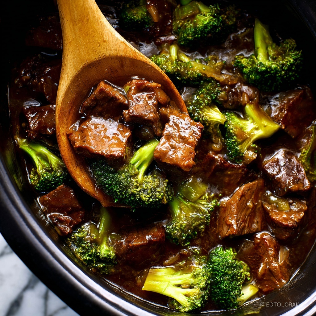 Crock Pot Beef and Broccoli Recipe - Recipe Image