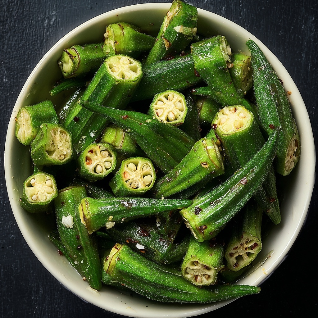 Air Fryer Frozen Okra Recipe - Recipe Image