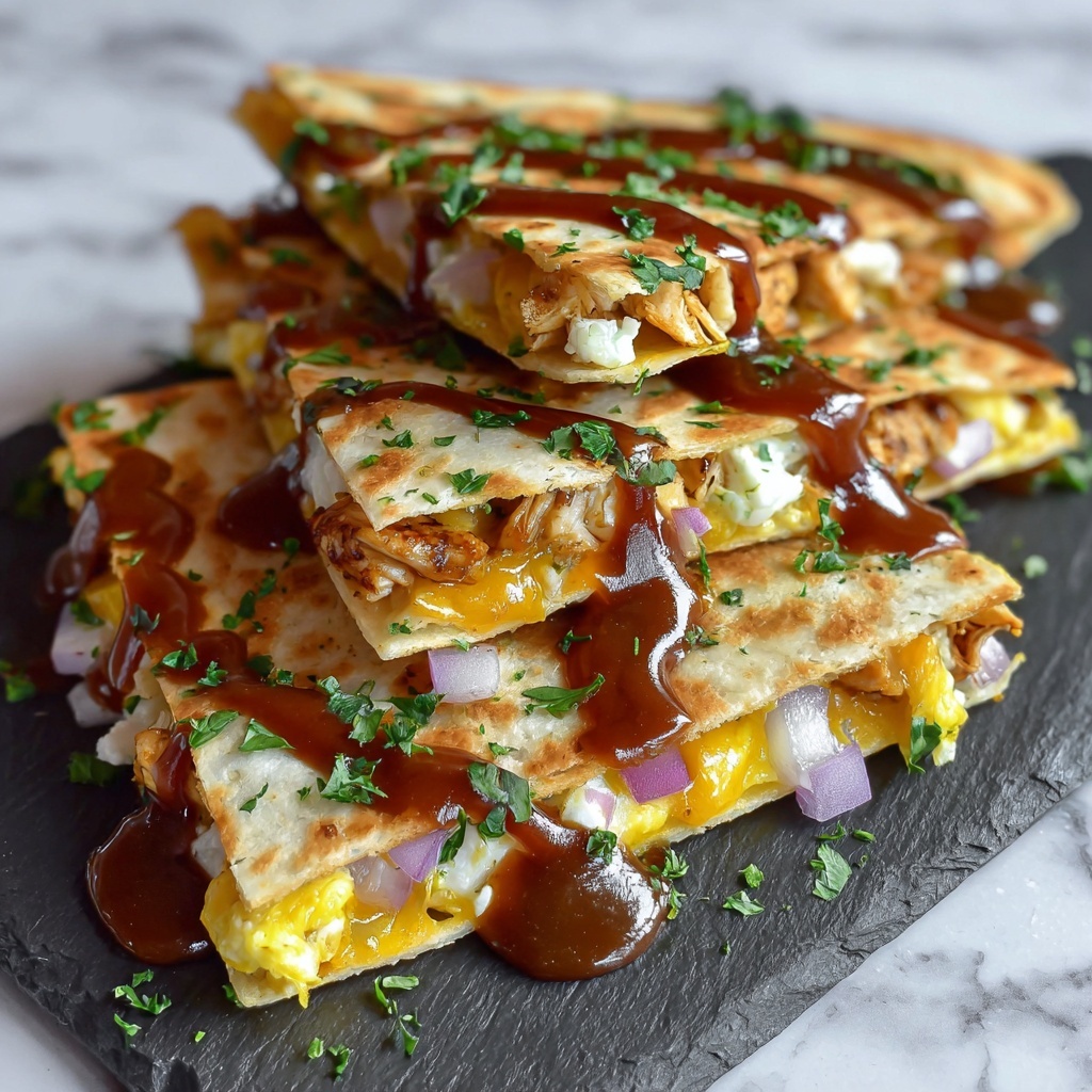 Hot Honey BBQ Chicken Quesadillas Recipe - Recipe Image