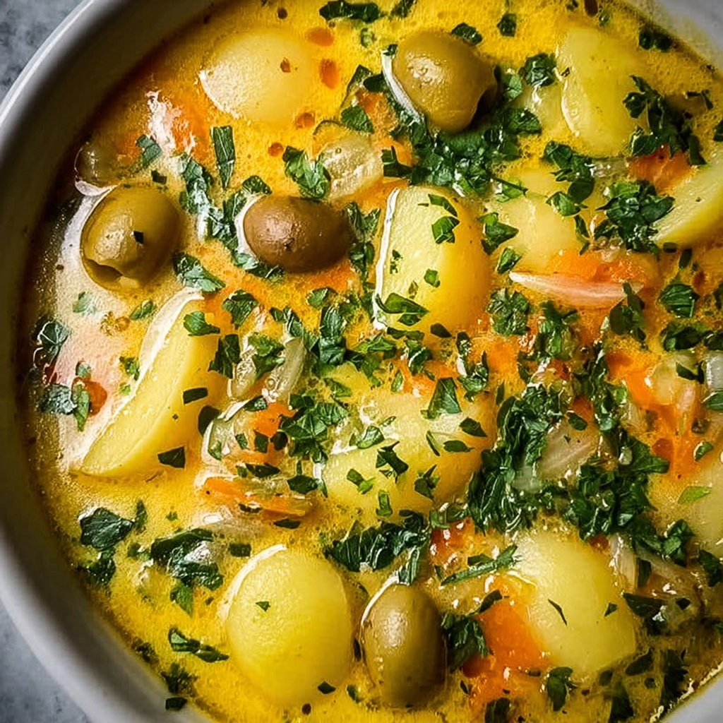 Quick Green Olive Soup Recipe - Recipe Image