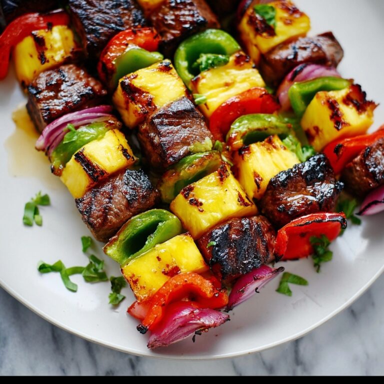 Hawaiian Steak Kebabs Recipe