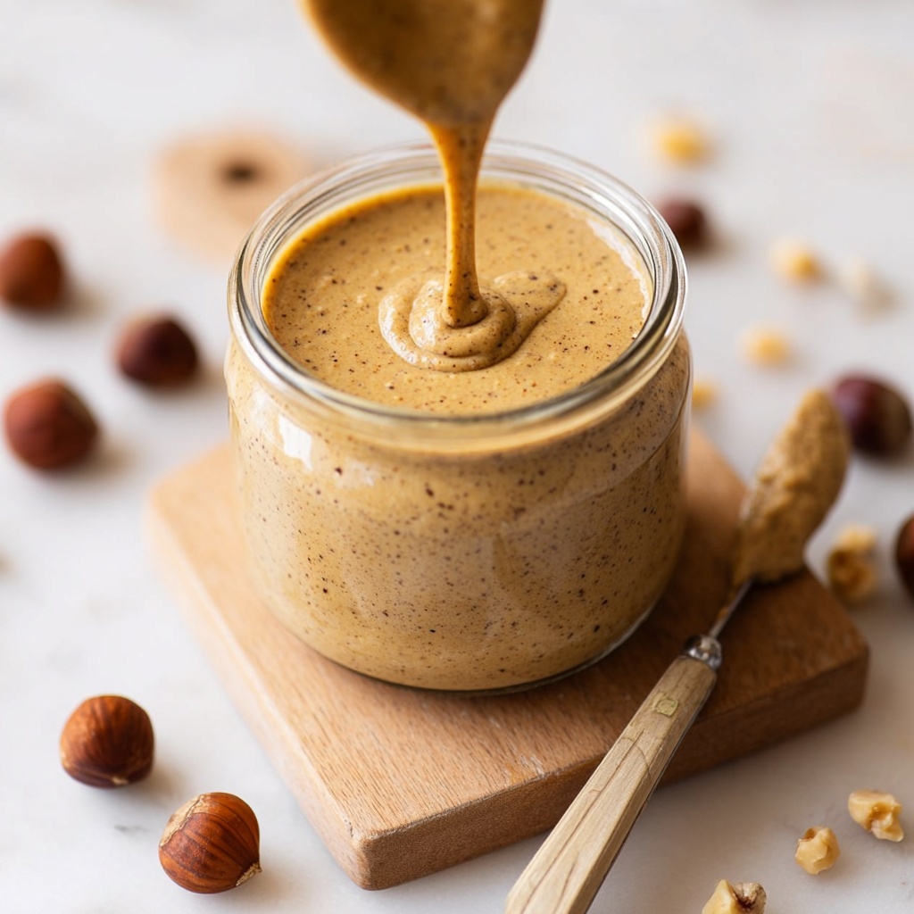Homemade Roasted Hazelnut Butter Recipe - Recipe Image