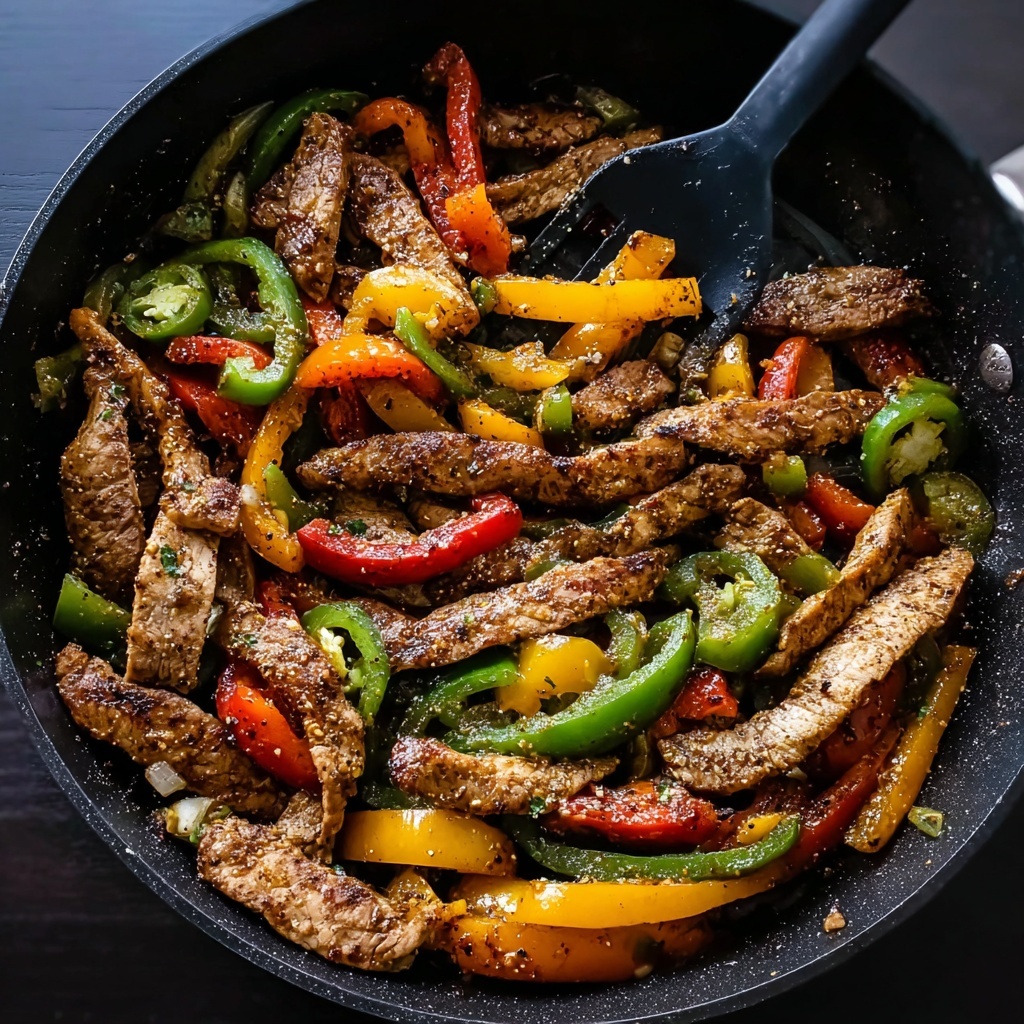 Skillet Chicken Fajitas with Creamy Jalapeño Verde Sauce Recipe - Recipe Image