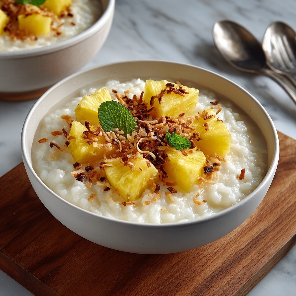 Coconut Pineapple Rice Pudding Recipe - Recipe Image