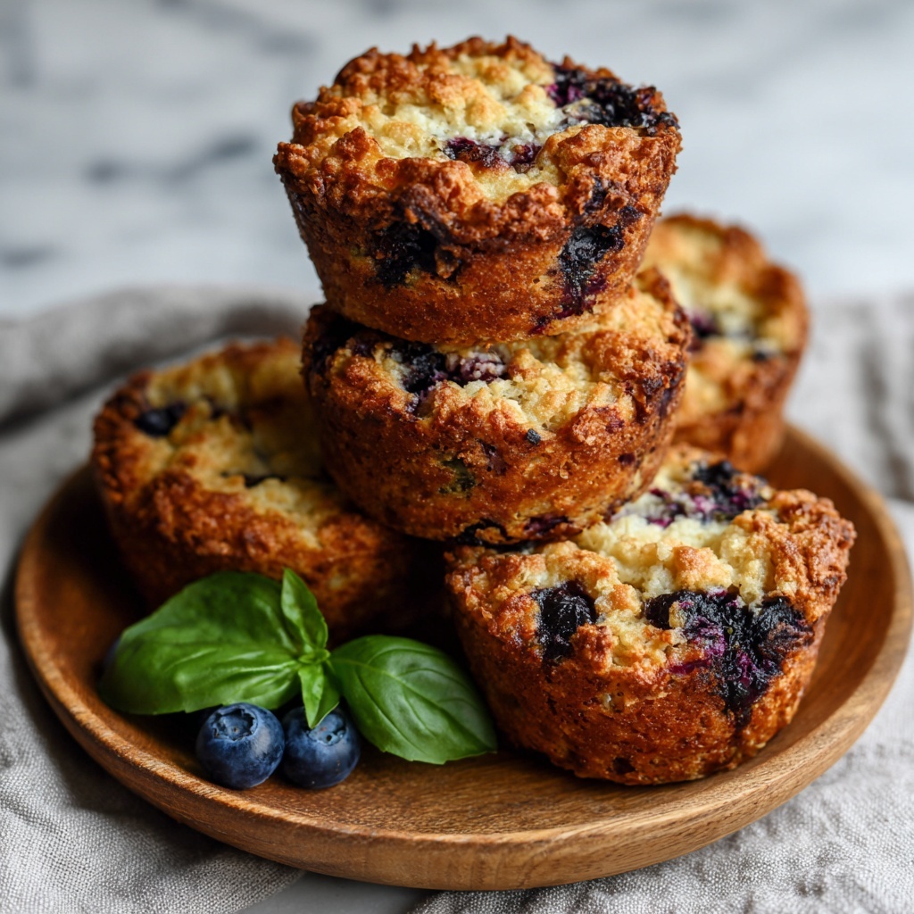 Blueberry Basil Breakfast Muffins Recipe - Recipe Image