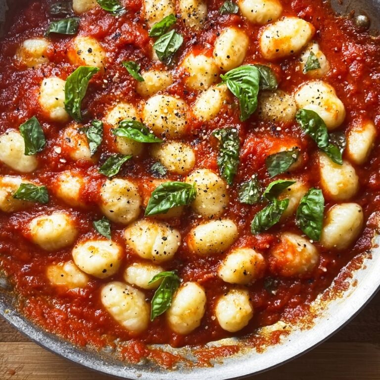 One Pot Tomato Gnocchi with Spinach Recipe