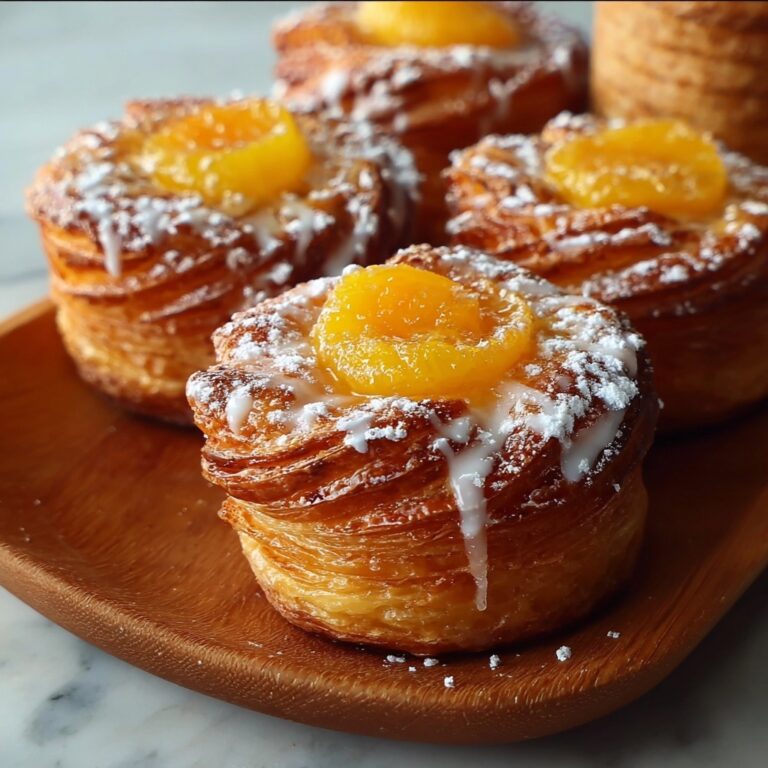 Peach Pie Cruffins Recipe