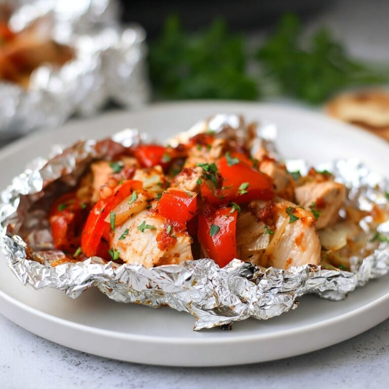 BBQ Chicken Foil Packs with Pineapple and Bell Peppers Recipe