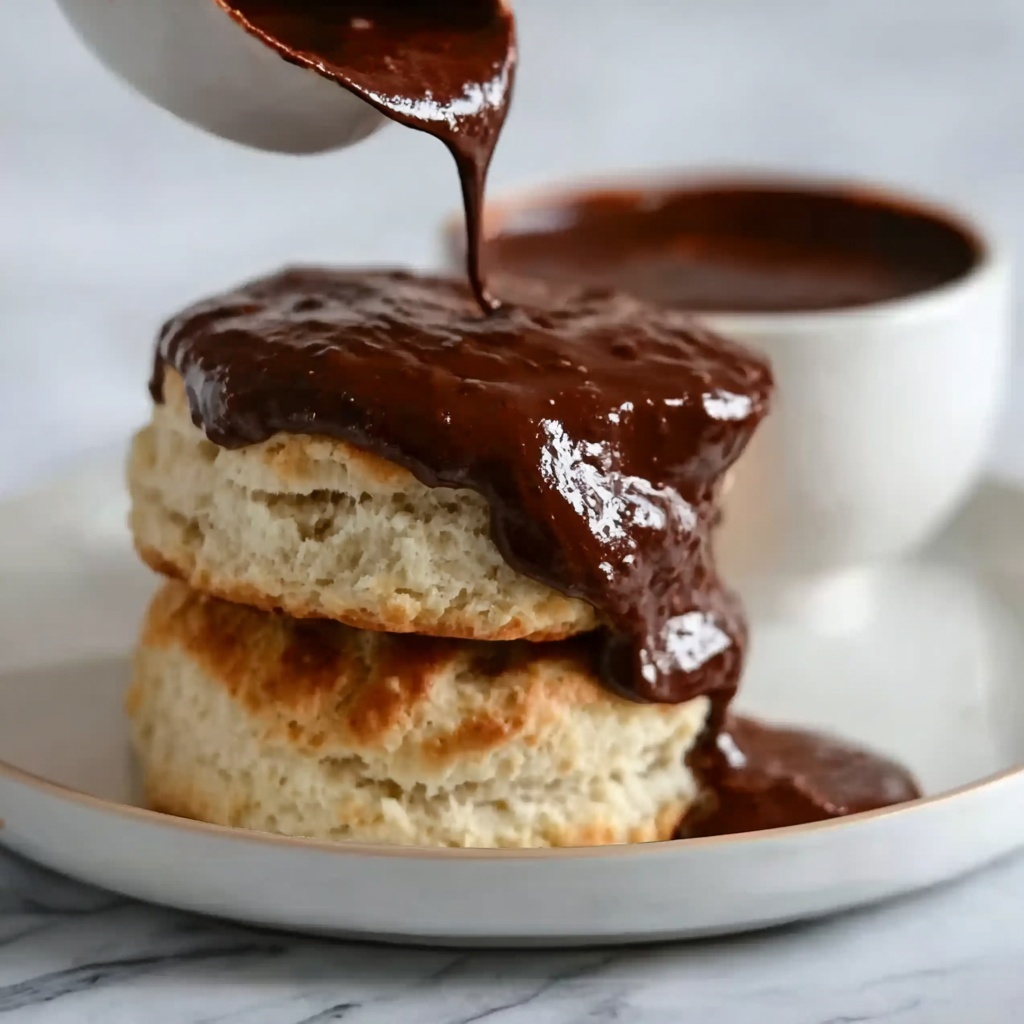 Chocolate Gravy and Biscuits Recipe - Recipe Image
