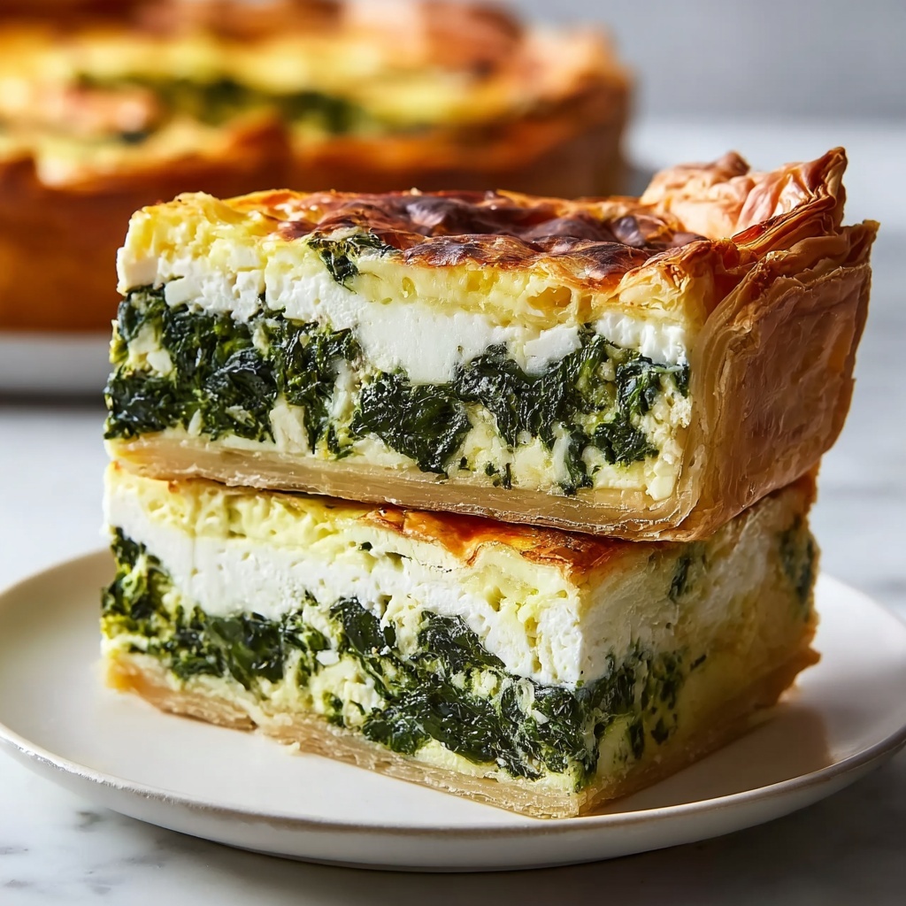 Mediterranean Spinach Cheese Feta Quiche Recipe - Recipe Image