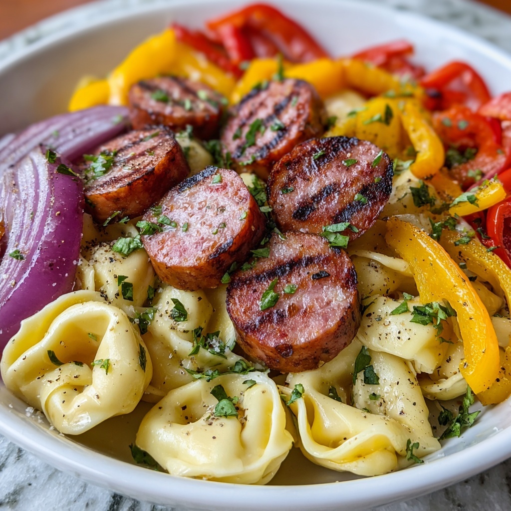 Grilled Kielbasa Tortellini Recipe - Recipe Image