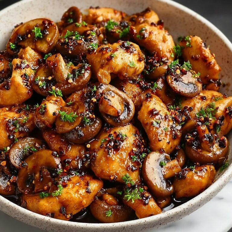 Black Pepper Chicken with Mushrooms Recipe