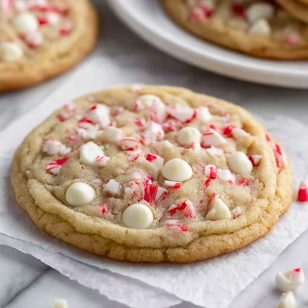 White Chocolate Candy Cane Cookies Recipe - Recipe Image
