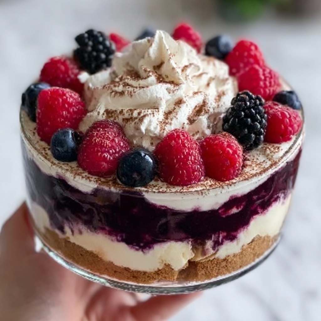 Berry Tiramisu Trifle Recipe - Recipe Image