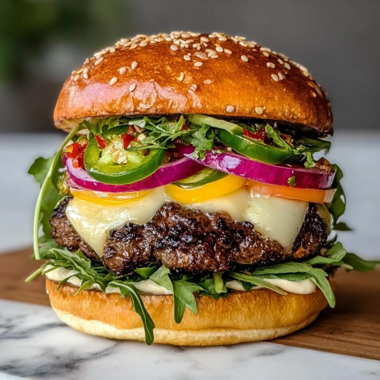 Spicy Jalapeño Pepper Jack Burger Recipe