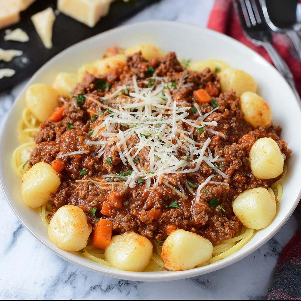 Gnocchi Bolognese Recipe - Recipe Image