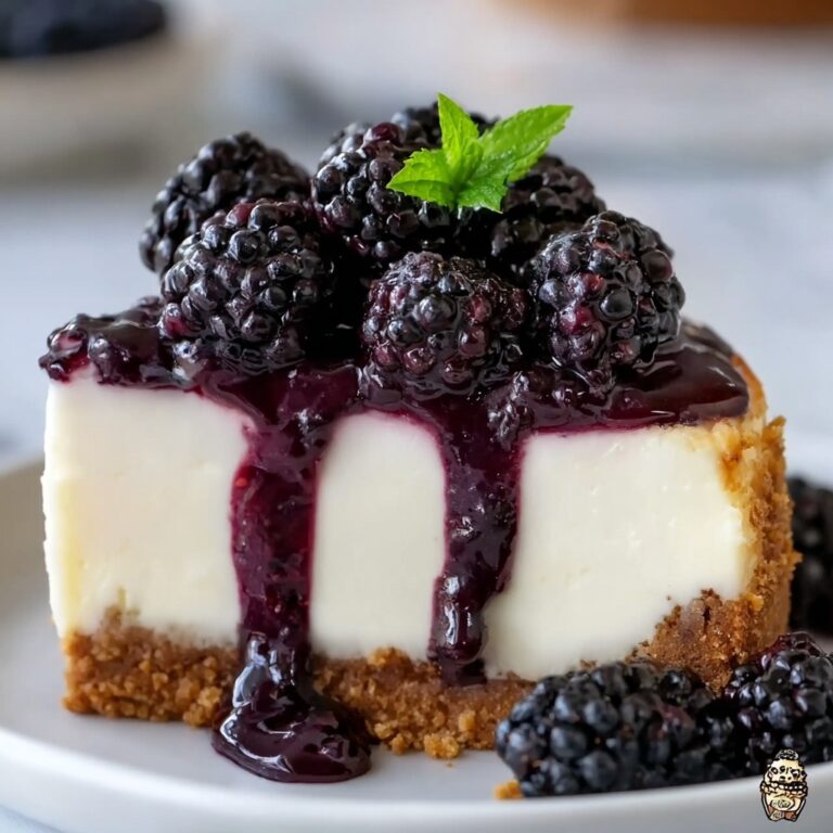 No Bake Blackberry Cheesecake Recipe