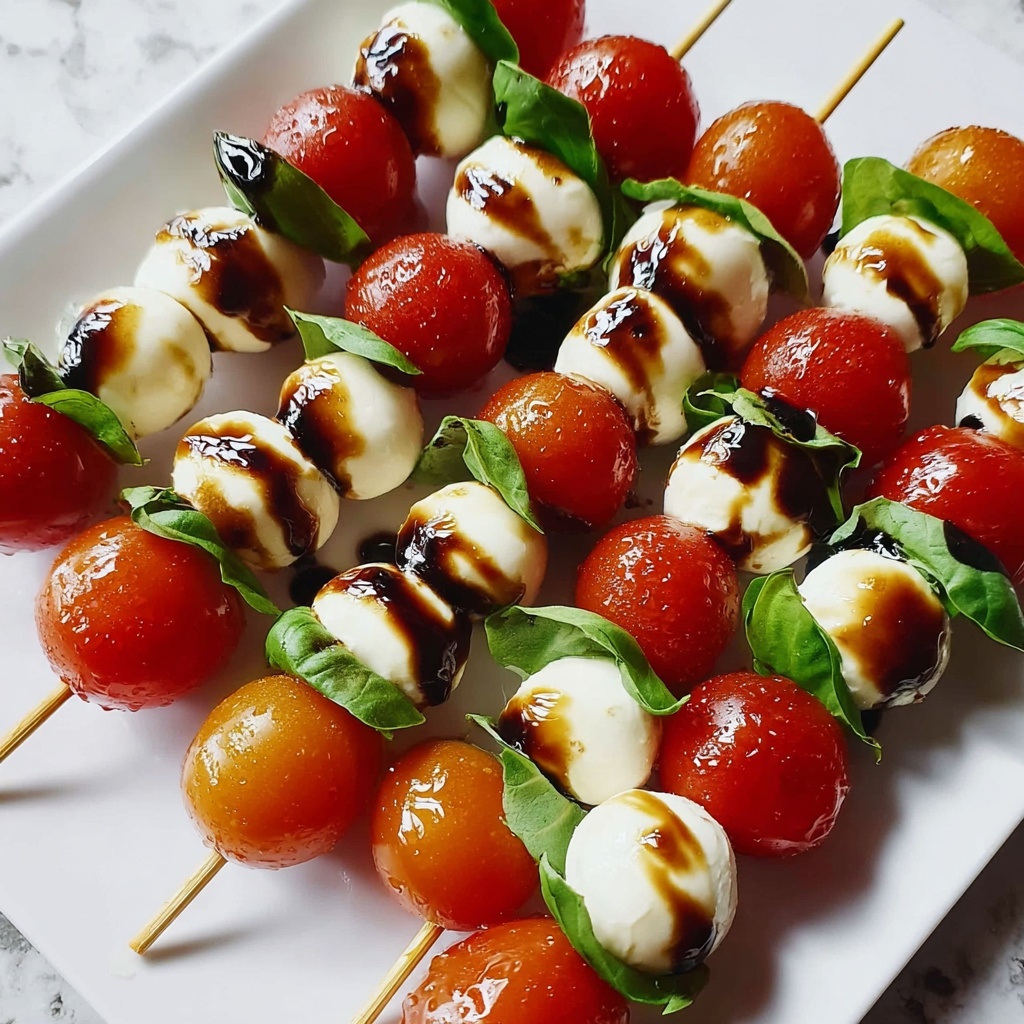 Mini Caprese Skewers: 5 Easy Steps to Fresh Bliss Recipe - Recipe Image