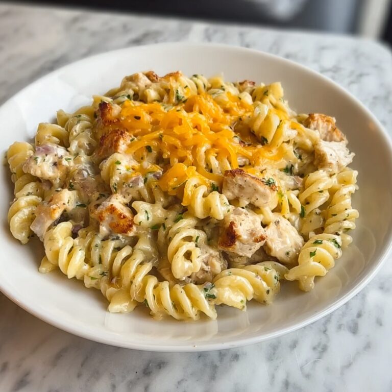 One Pot Cheddar Ranch Chicken and Sausage Rotini Bliss Recipe