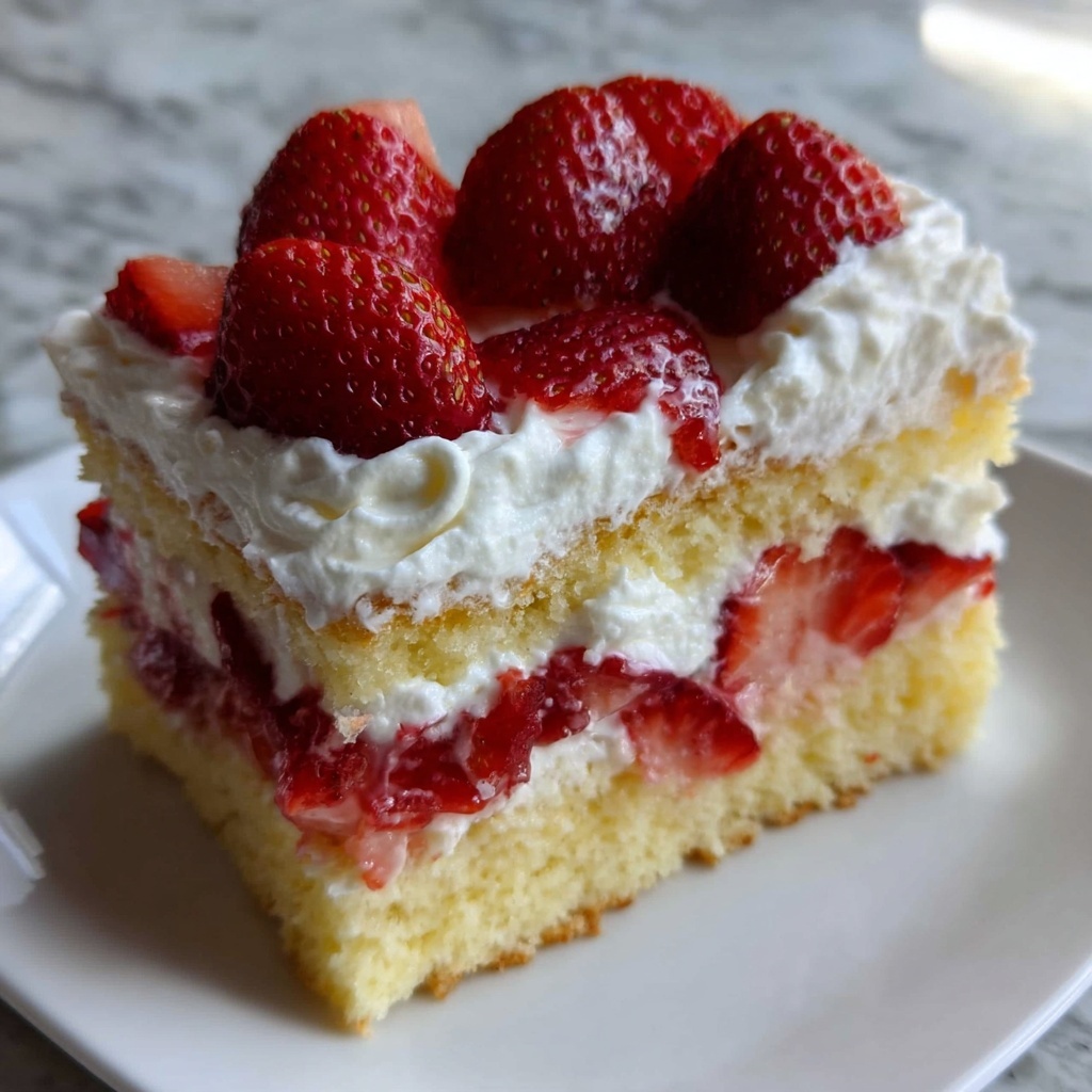 Christmas Strawberry Cake Recipe - Recipe Image