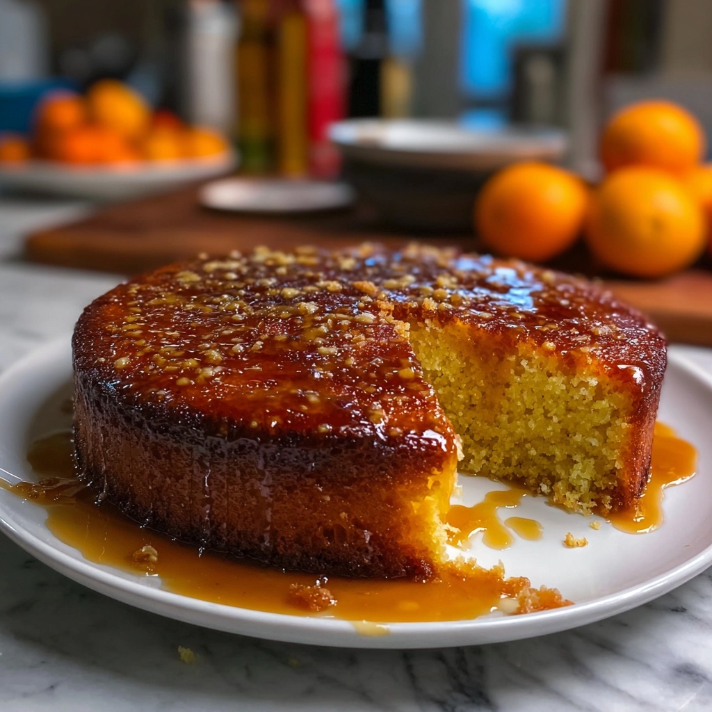 Orange & Cardamom Date Cake with Honey Drizzle Recipe - Recipe Image