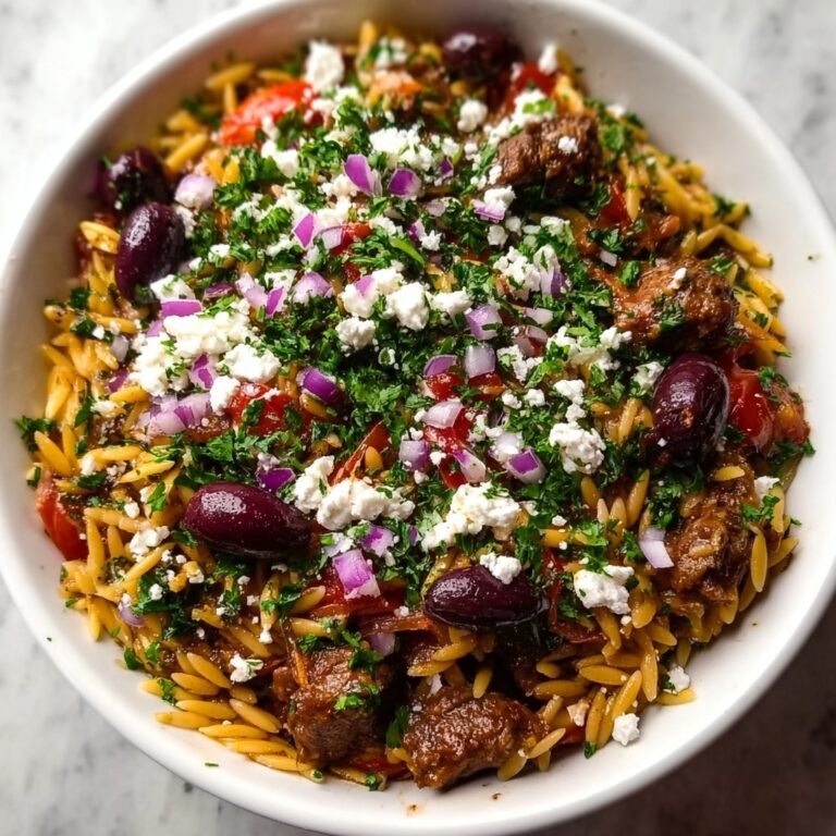 Greek Beef Orzo Pasta Recipe