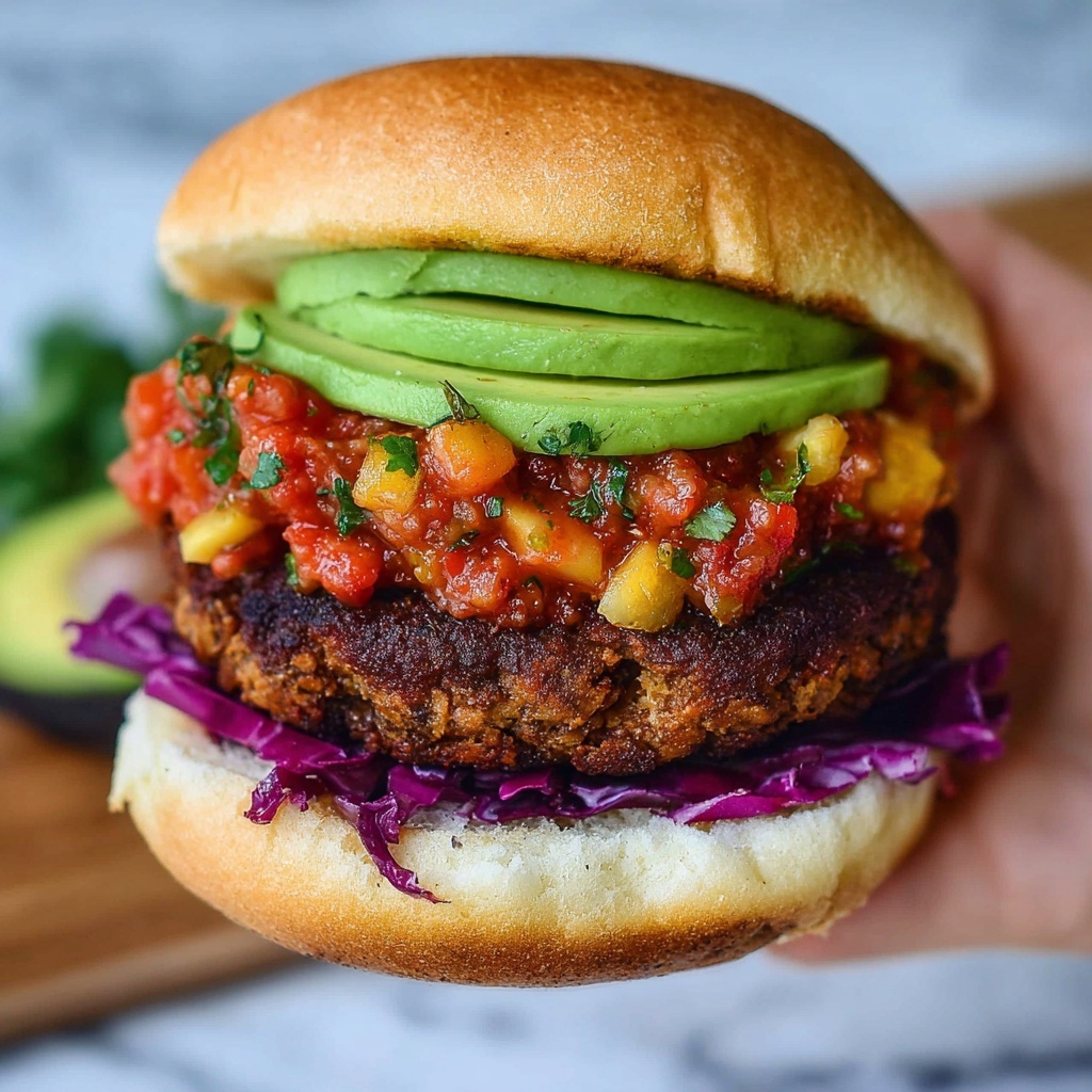 Vegan Black Bean Burger Recipe - Recipe Image