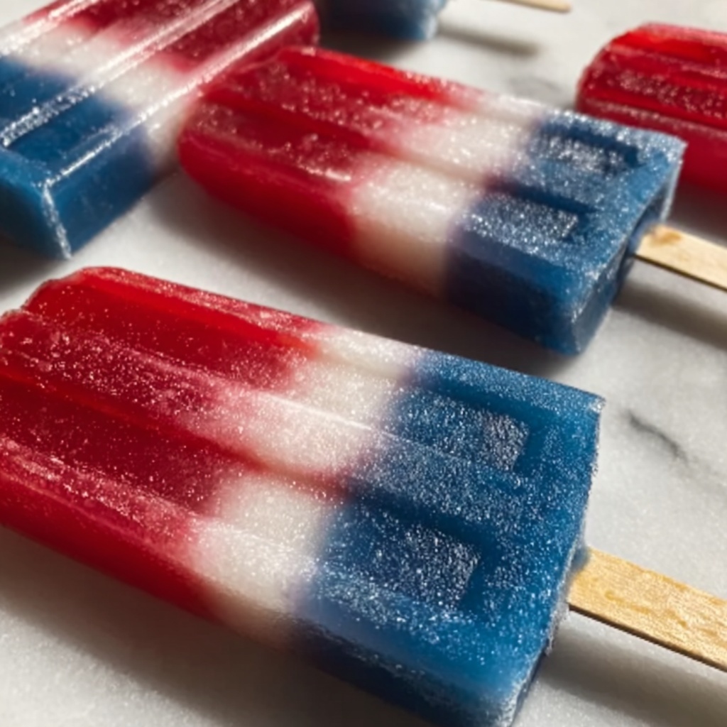 Homemade Bomb Pop Slushies Recipe - Recipe Image