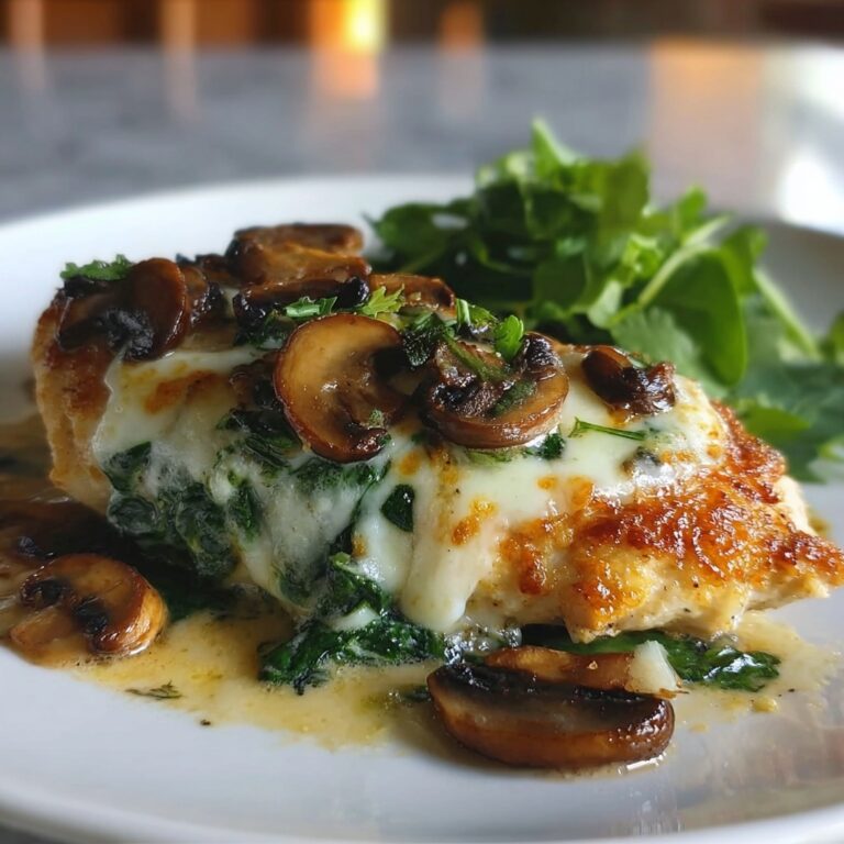 Spinach and Mushroom Smothered Chicken: 5 Comforting Steps Recipe
