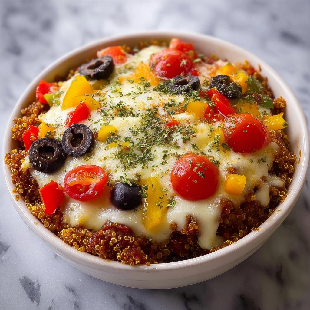 Comforting Easy Quinoa Pizza Bowls Recipe - Recipe Image