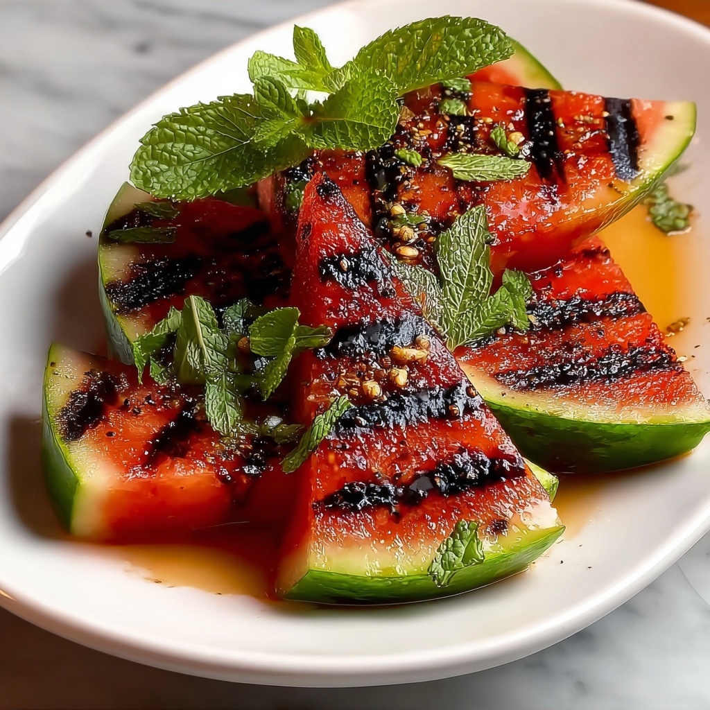 Grilled Watermelon with Mint: A Refreshing Summer Delight Recipe - Recipe Image