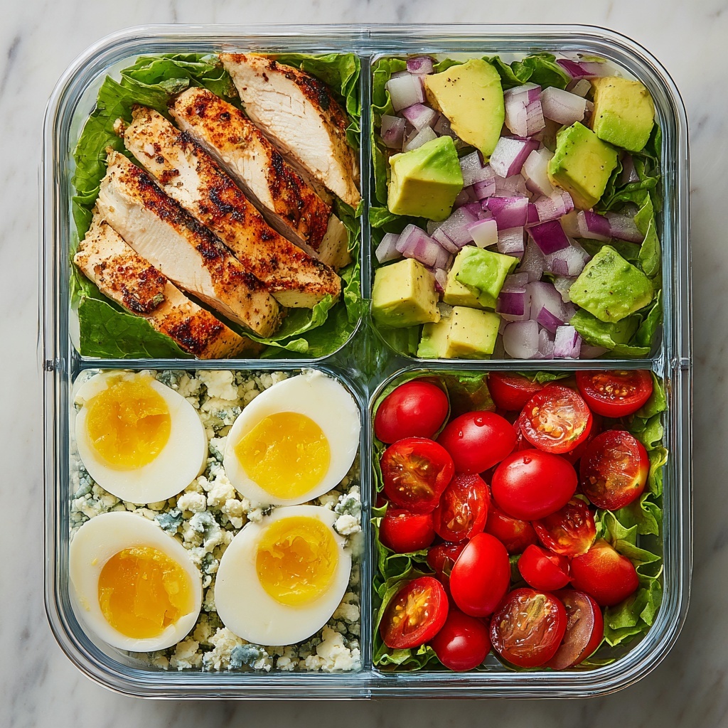 Easy Cobb Salad Meal Prep Recipe - Recipe Image