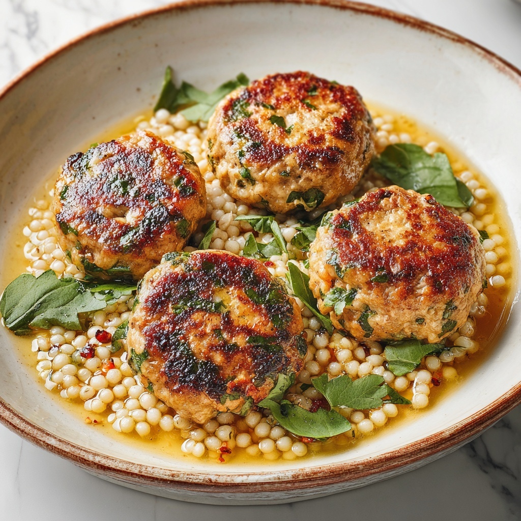 Herby Greek Chicken Meatballs Recipe - Recipe Image